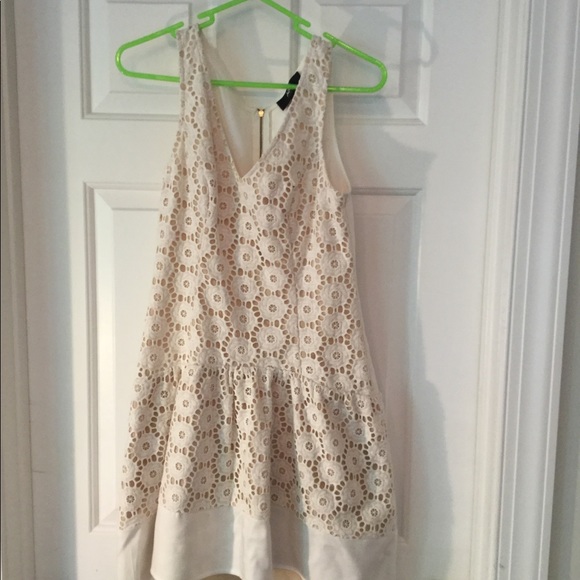 🆕 ABS crochet off white dress 👗 - Picture 3 of 6